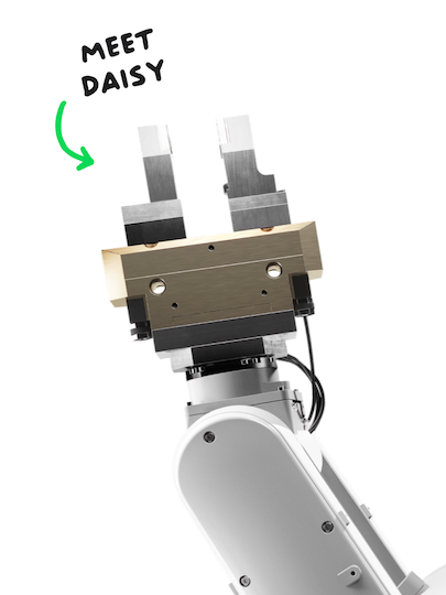 Apple’s iPhone disassembly robot, Daisy, is shown.