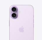 iPhone 17, заден екстериор, цвят лавандула, Dual Fusion система камери в горната лява част
